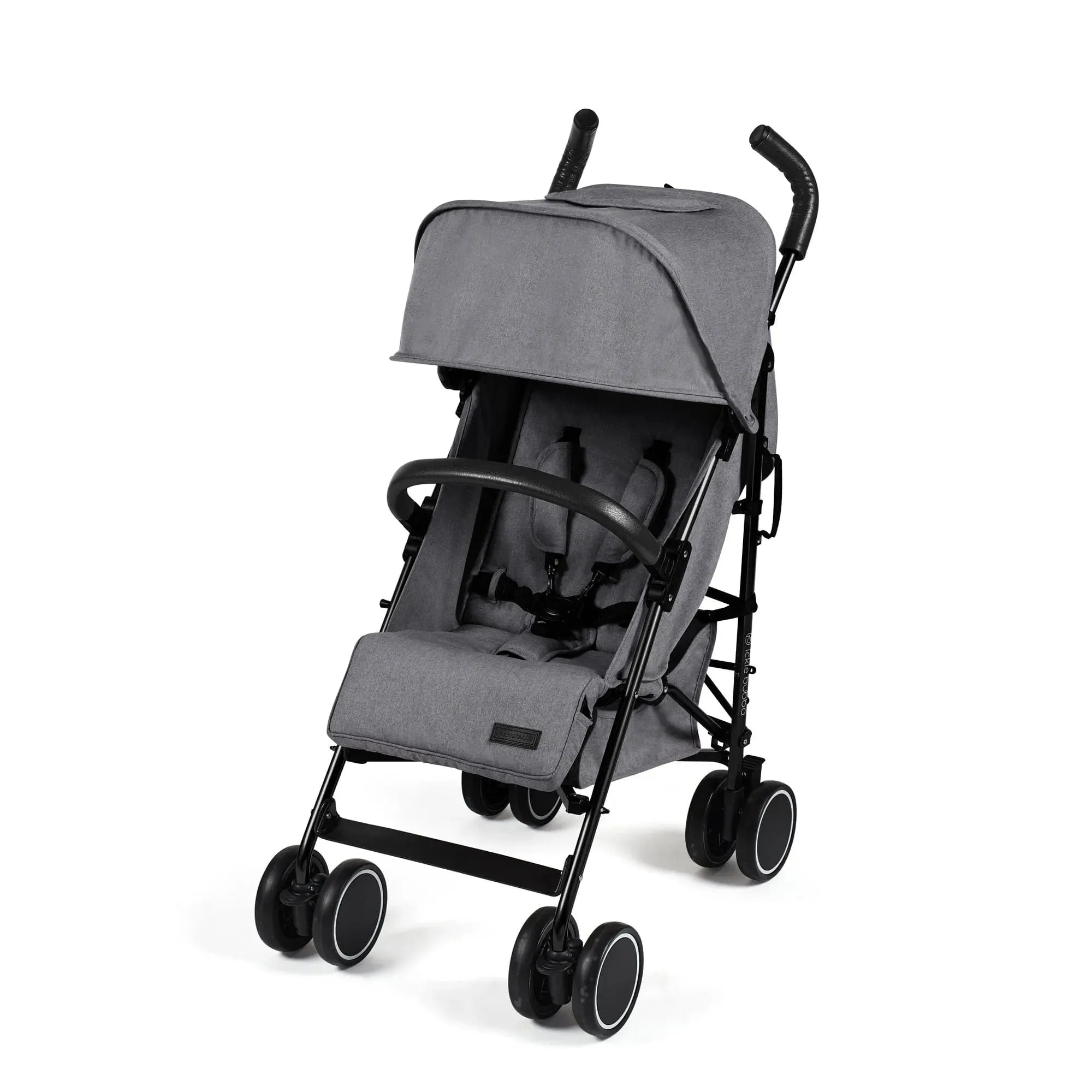 Ickle Bubba Discovery Stroller - Matt Black / Graphite Grey / Black