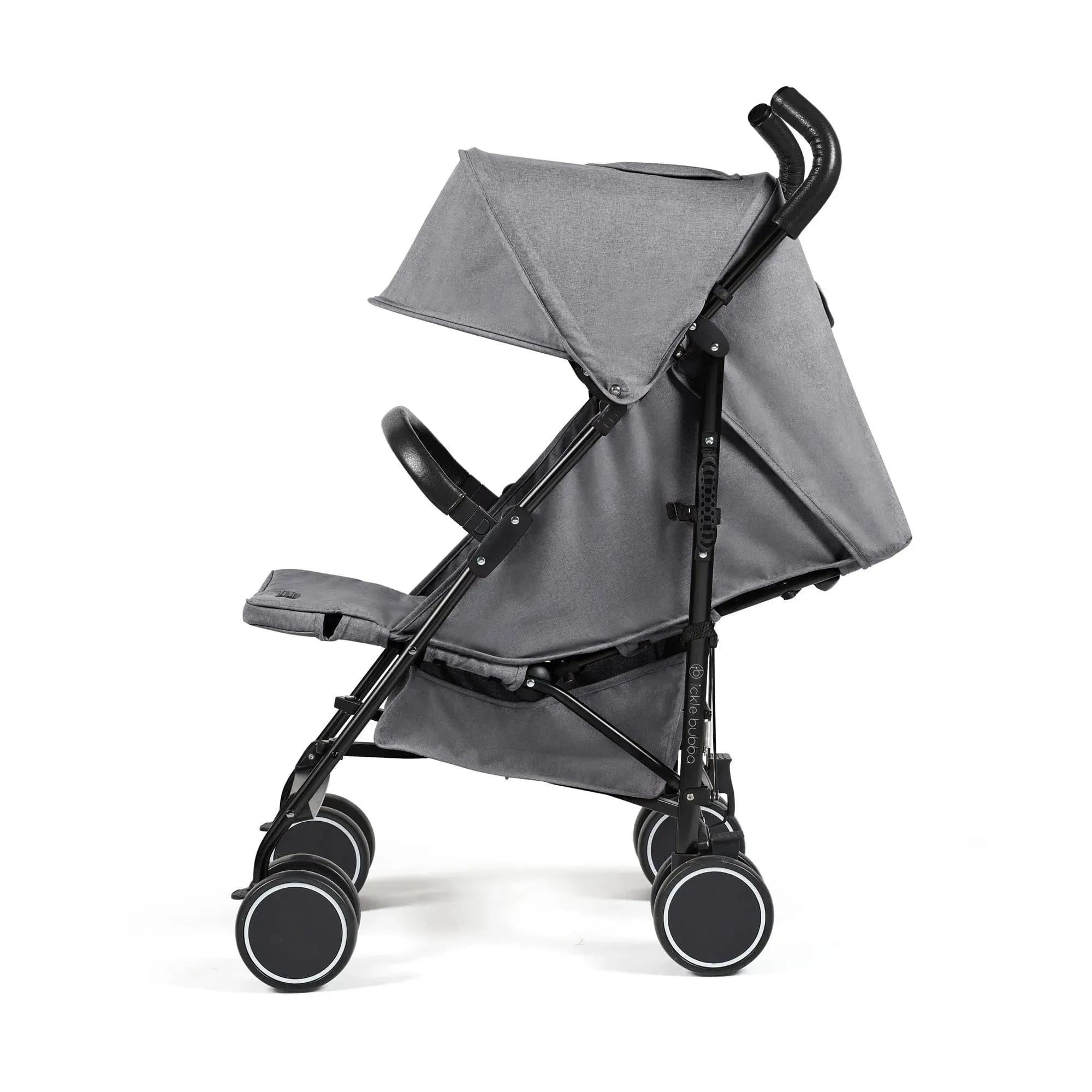 Ickle Bubba Discovery Stroller - Matt Black / Graphite Grey / Black