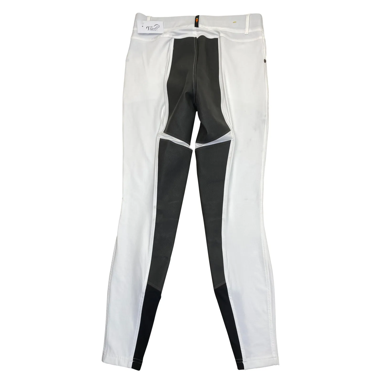 Kerrits Crossover II Full Seat Breeches in White/Grey - Women's Large