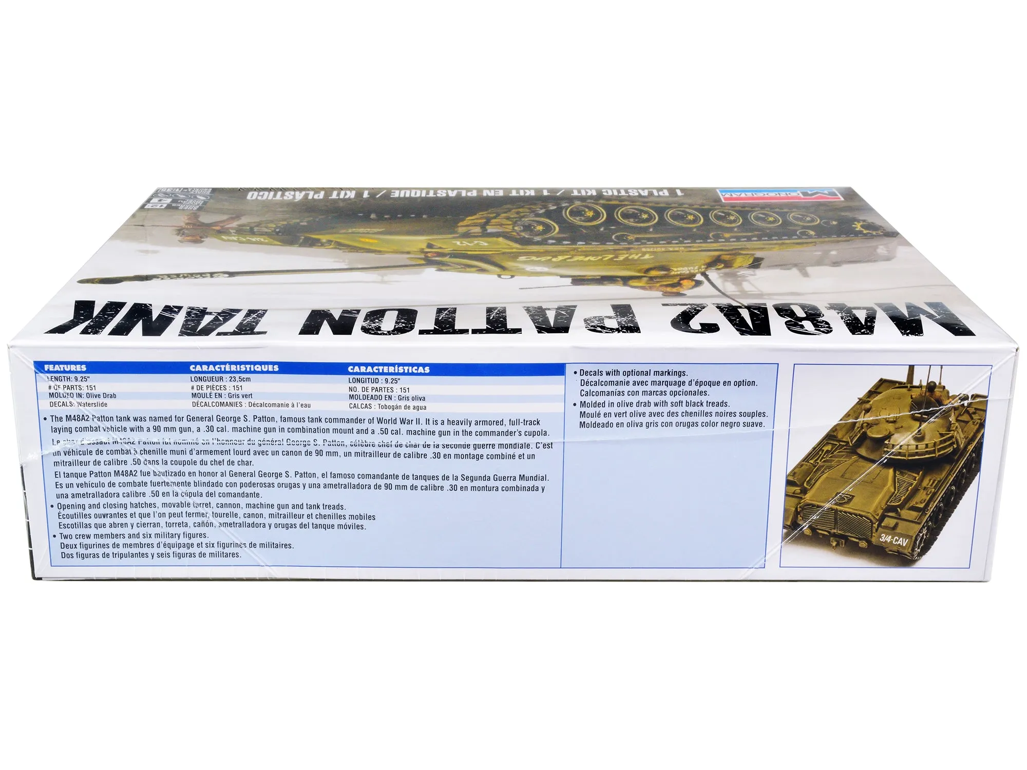 Level 4 Model Kit M48A2 Patton Tank 1/35 Scale Model by Revell