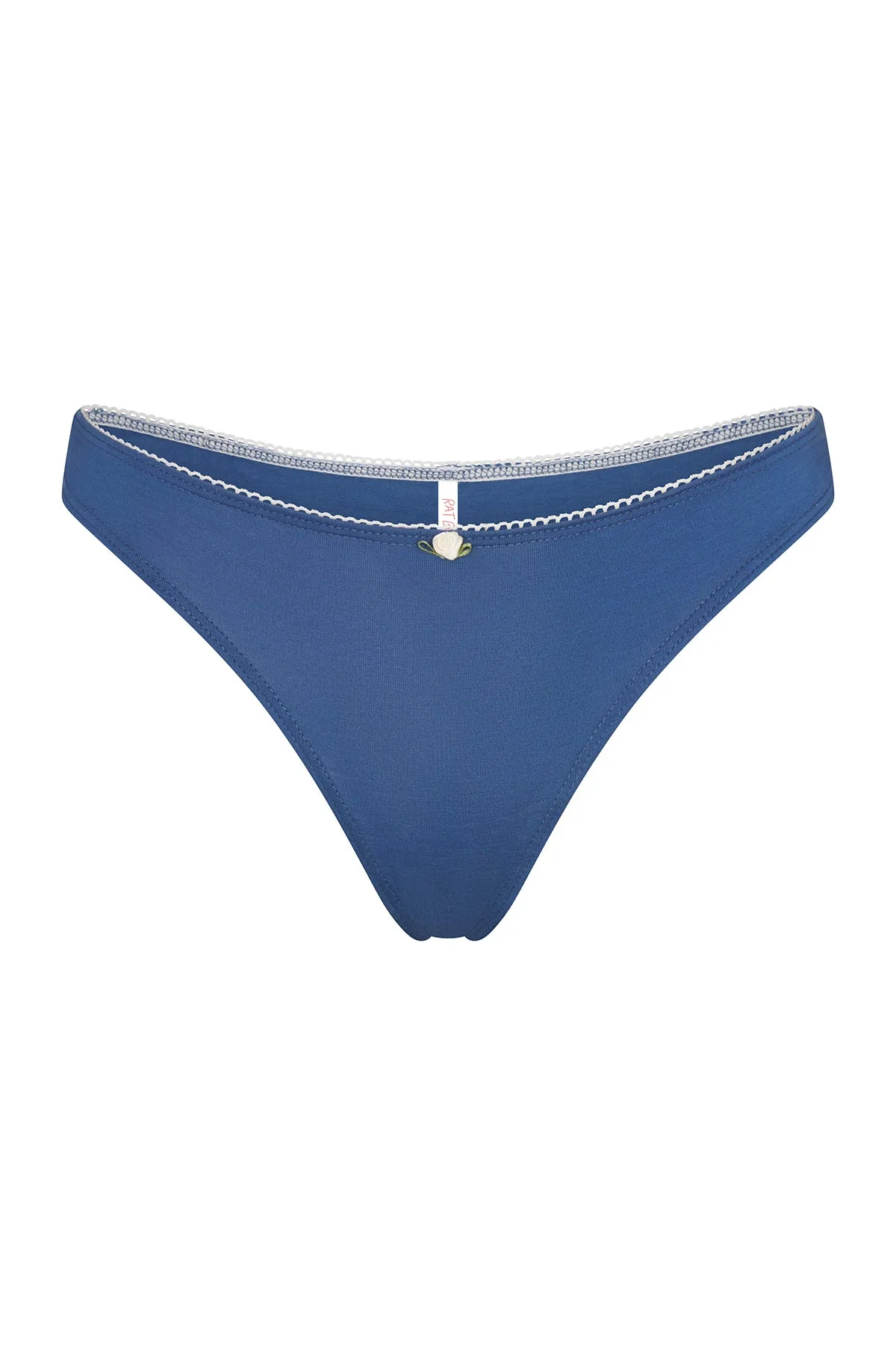 LOW RISE THONG IN LAZULI