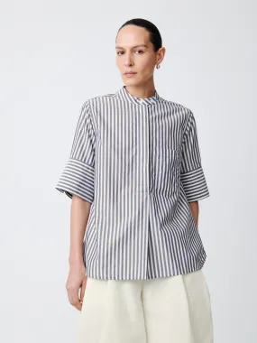 Malawi Shirt in Stripe Navy