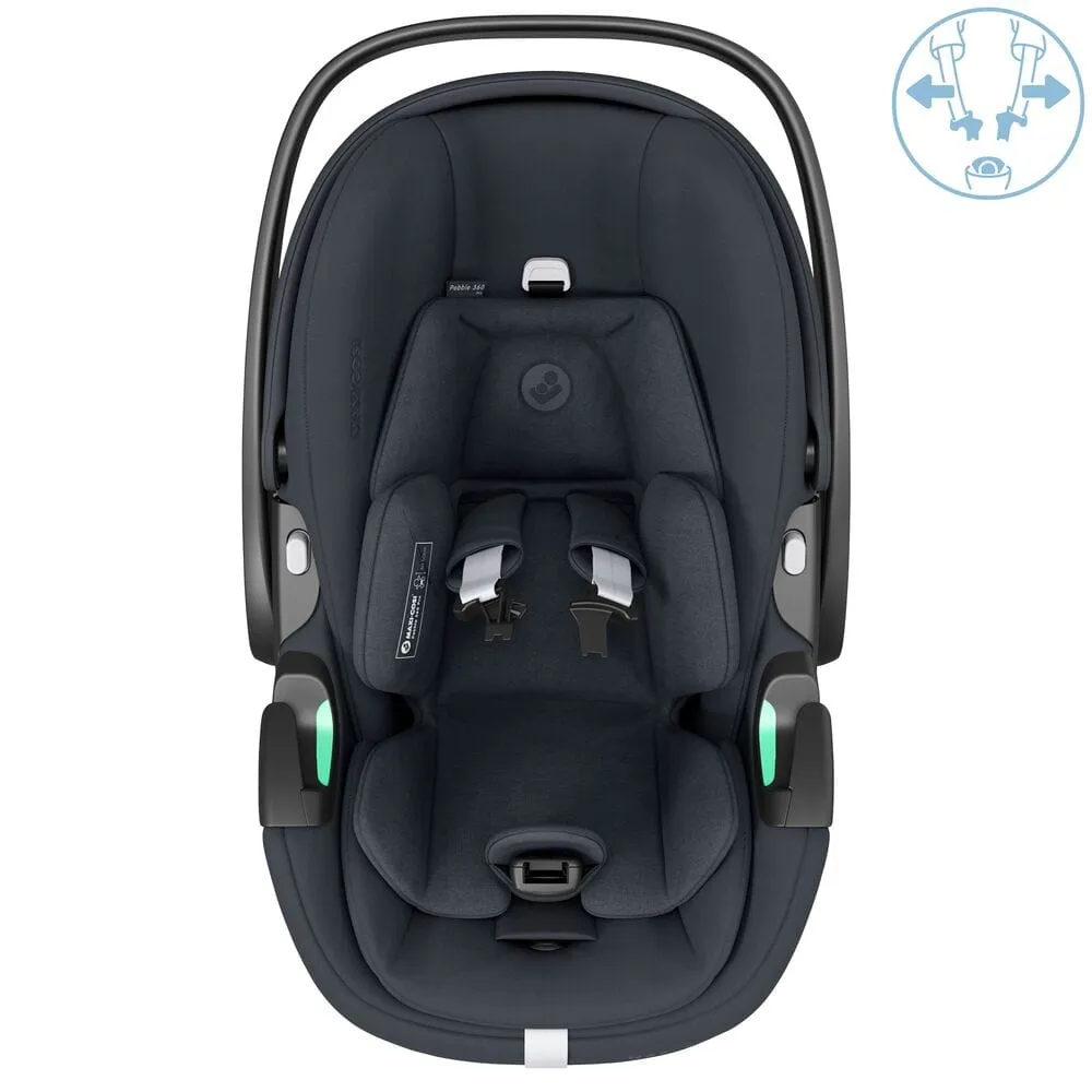 Maxi Cosi Pebble 360 PRO Car Seat and Base - Essential Graphite