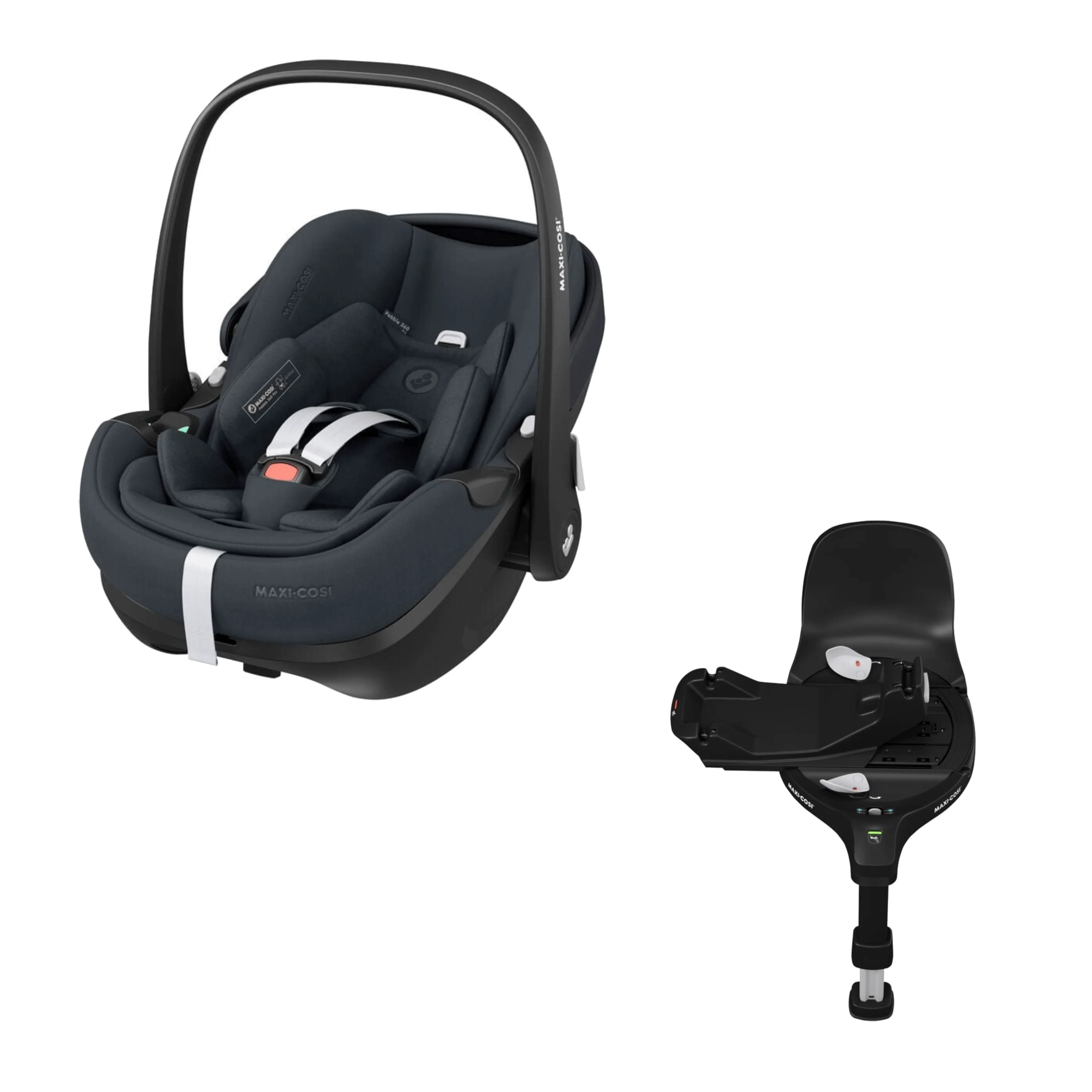 Maxi Cosi Pebble 360 PRO Car Seat and Base - Essential Graphite