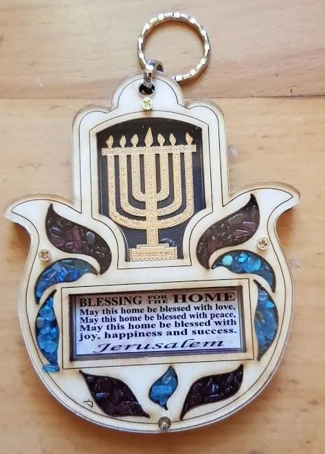 Menorah Hamsa Jewish Gifts Fatima Hand Home Blessing Israeli Gifts