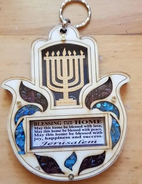 Menorah Hamsa Jewish Gifts Fatima Hand Home Blessing Israeli Gifts