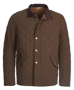 Men's Barbour Quilted Jacket - Dark Olive