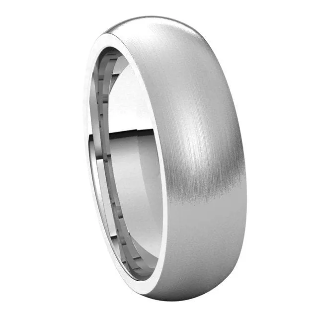 Men's Comfort Fit Classic Domed Wedding Band