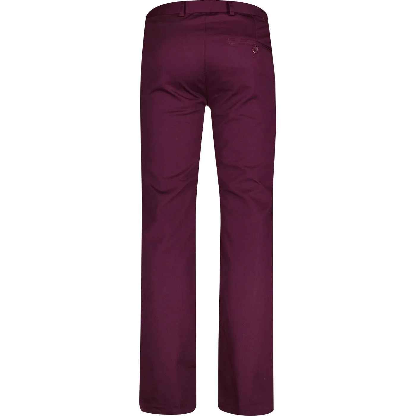 Merc London Winston Sta Prest Trousers Wine