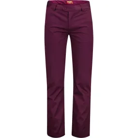 Merc London Winston Sta Prest Trousers Wine