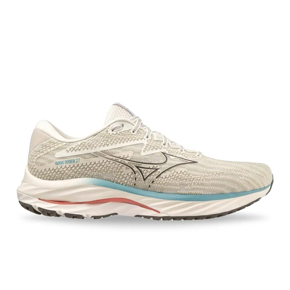 Mizuno Men's Wave Rider 27 - Snow White/Granite Grey