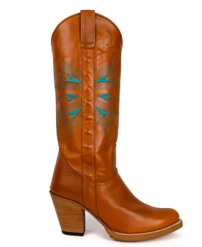 No.2052 ALLEY tall boot Oak Veg Tanned Leather PRE-SALE