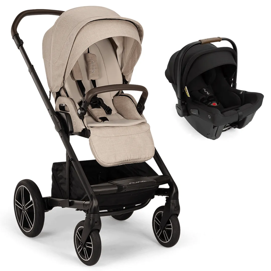 Nuna MIXX Next Pushchair & PIPA Urbn Car Seat - Biscotti