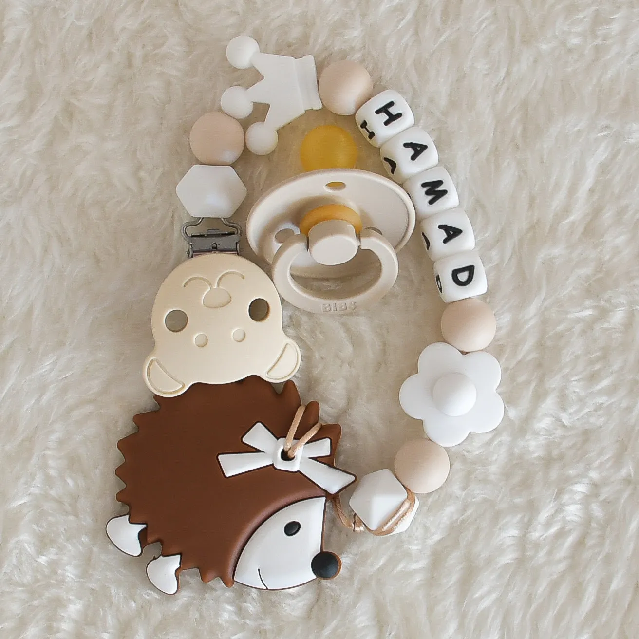 Personalised Silicone Pacifier Clip