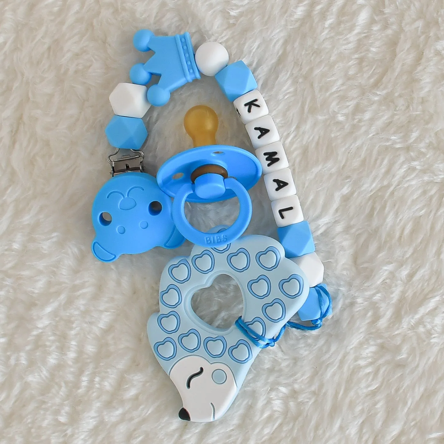 Personalised Silicone Pacifier Clip