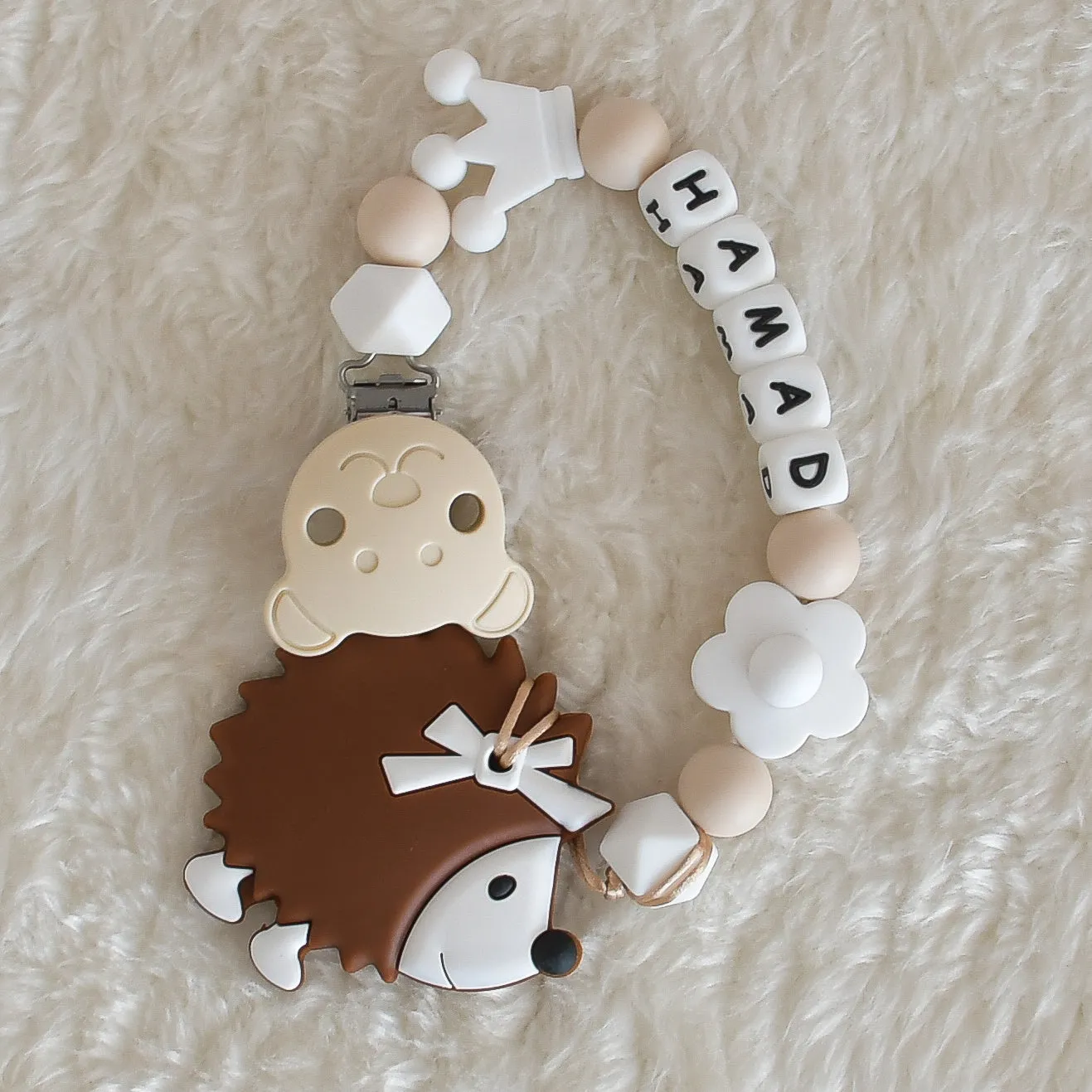 Personalised Silicone Pacifier Clip