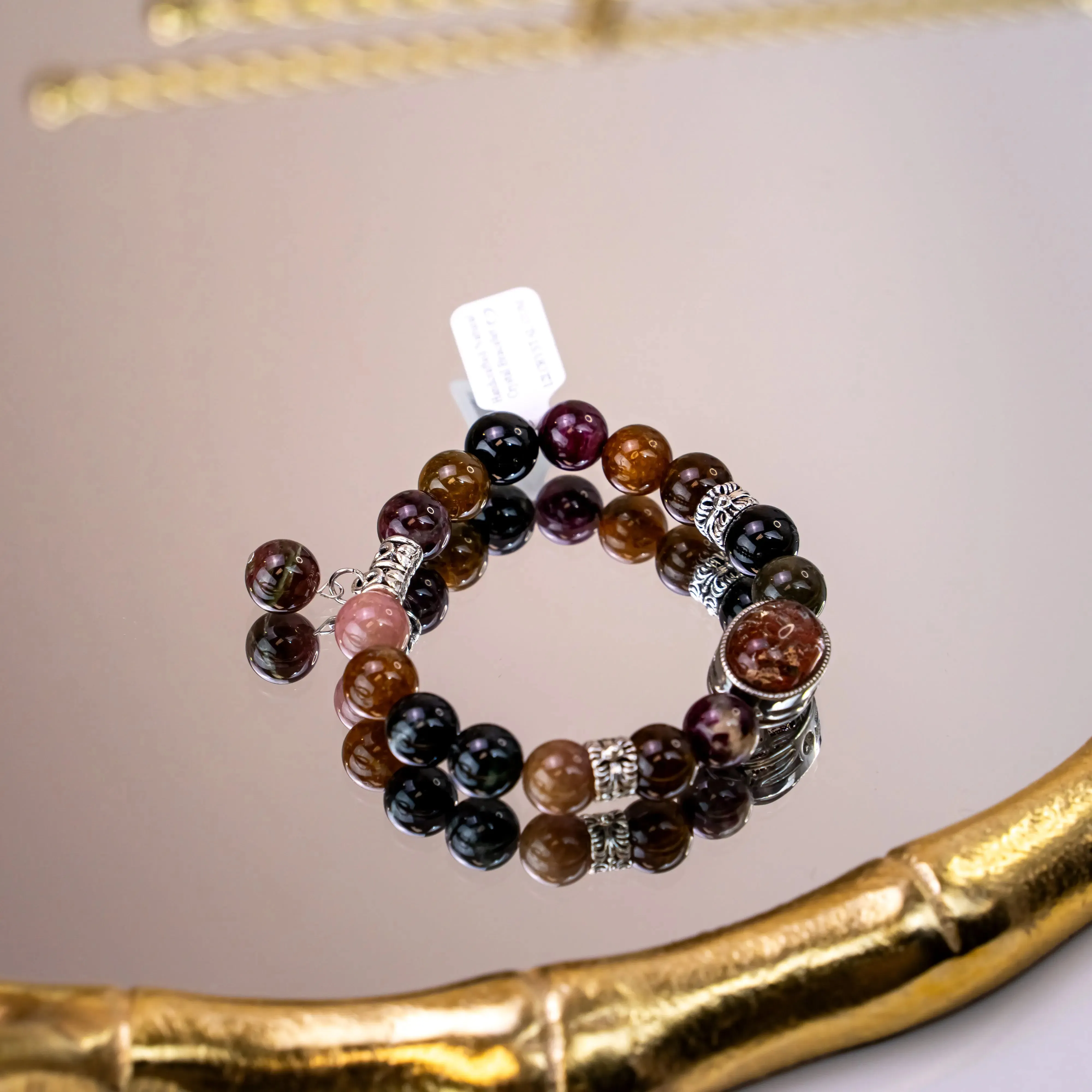 Phantom Quartz Tourmaline Bracelet