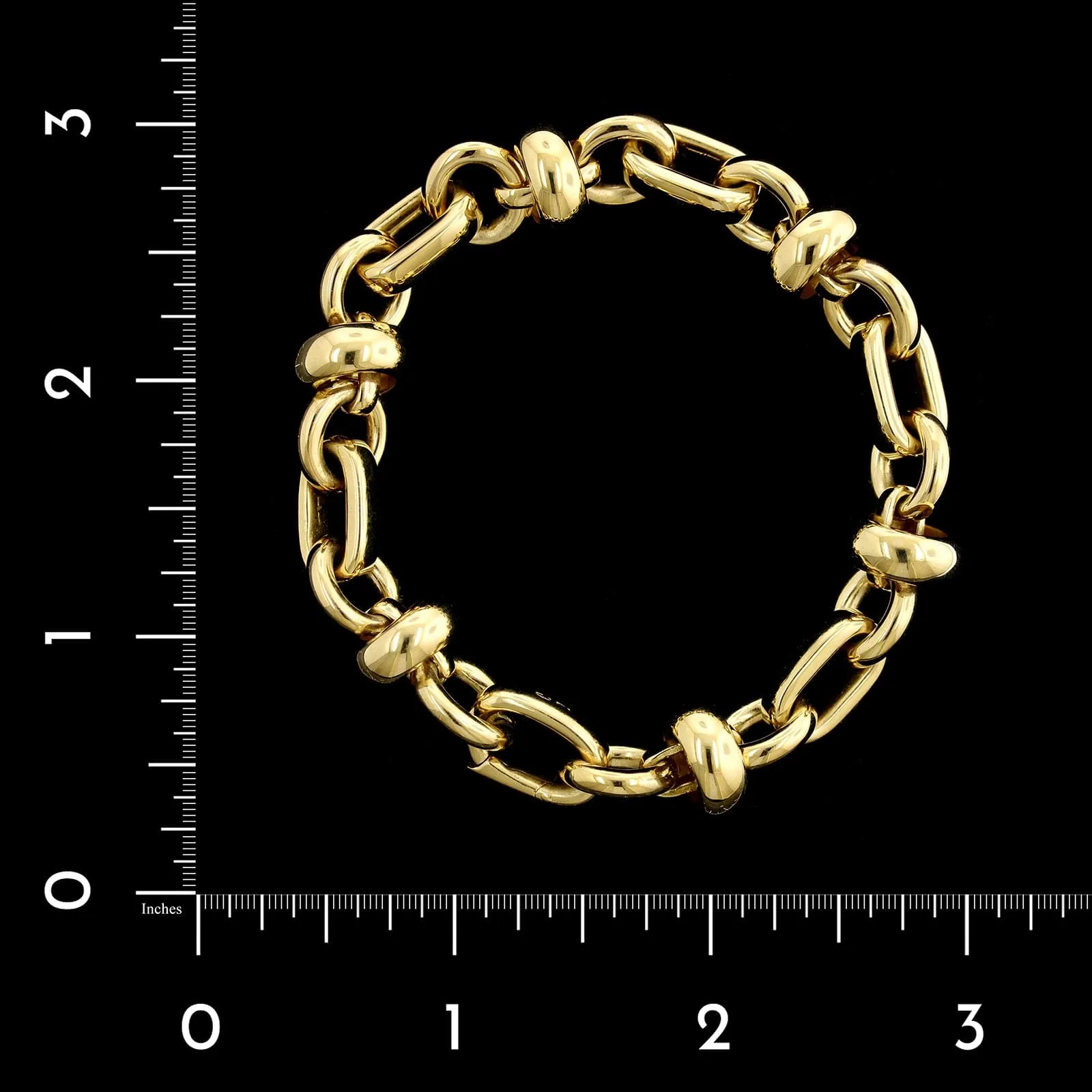 Pomellato 18K Yellow Gold Estate Link Bracelet