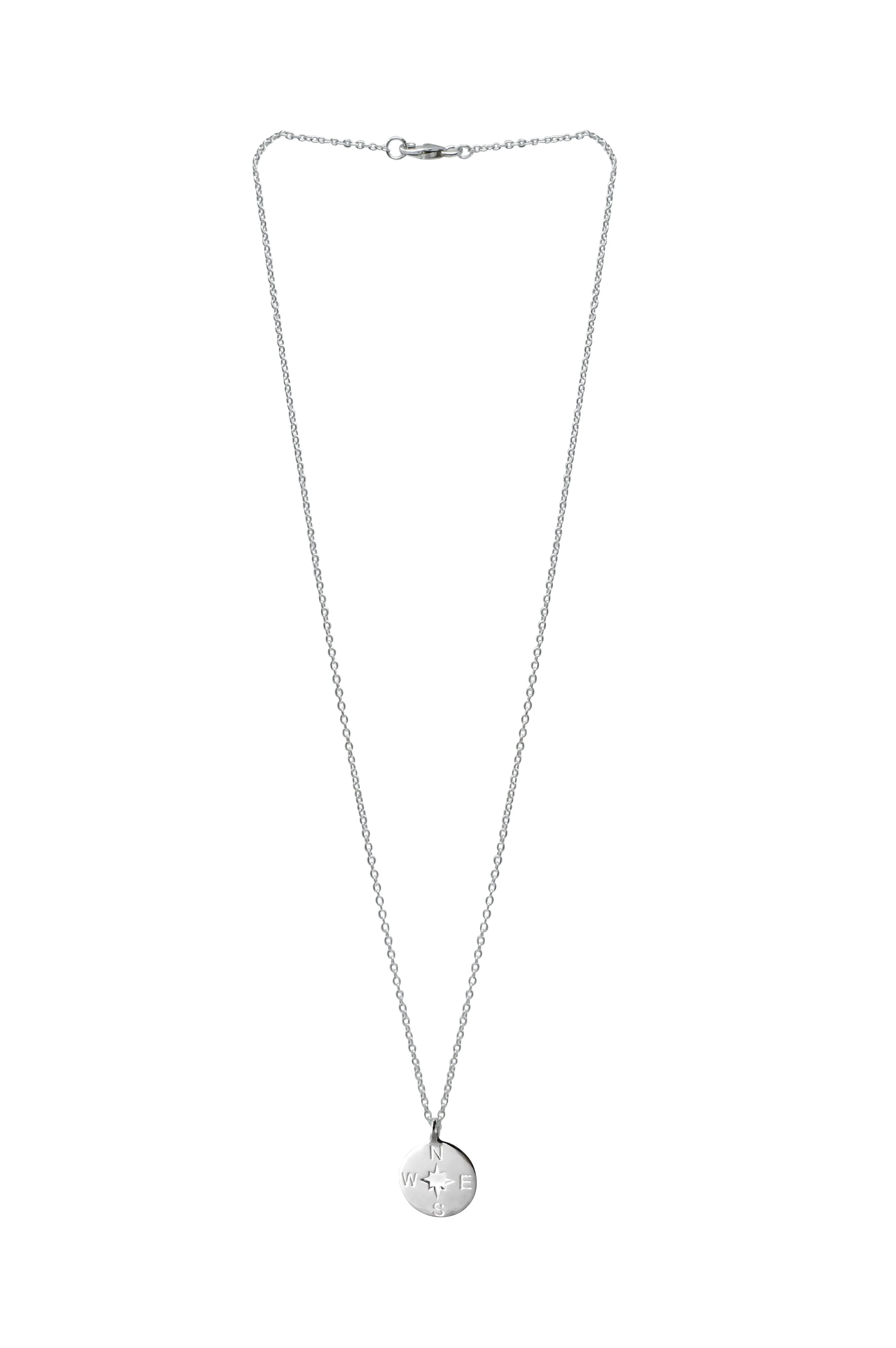 Ready to Navigate Sterling Silver Pendant Necklace