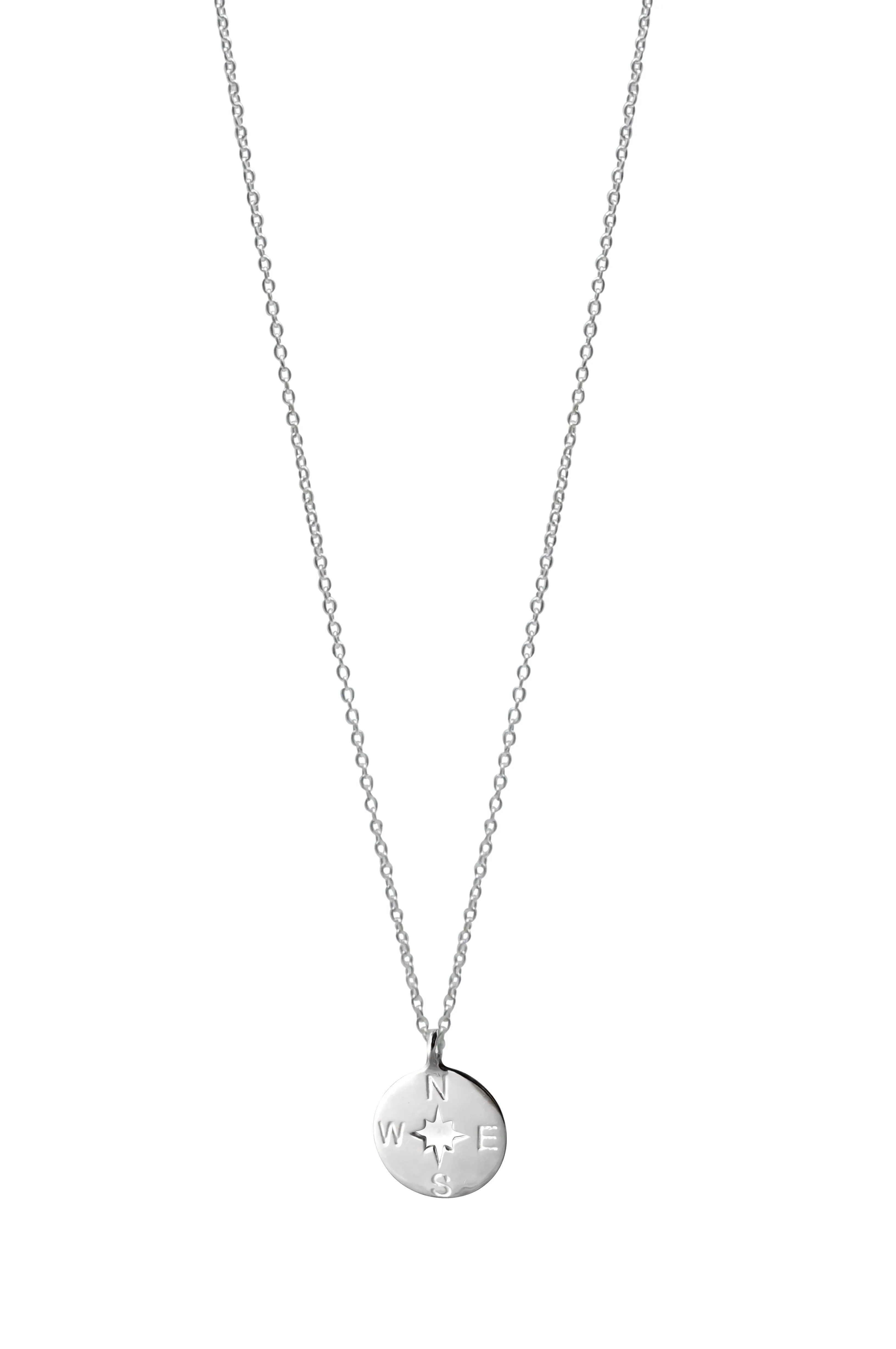 Ready to Navigate Sterling Silver Pendant Necklace