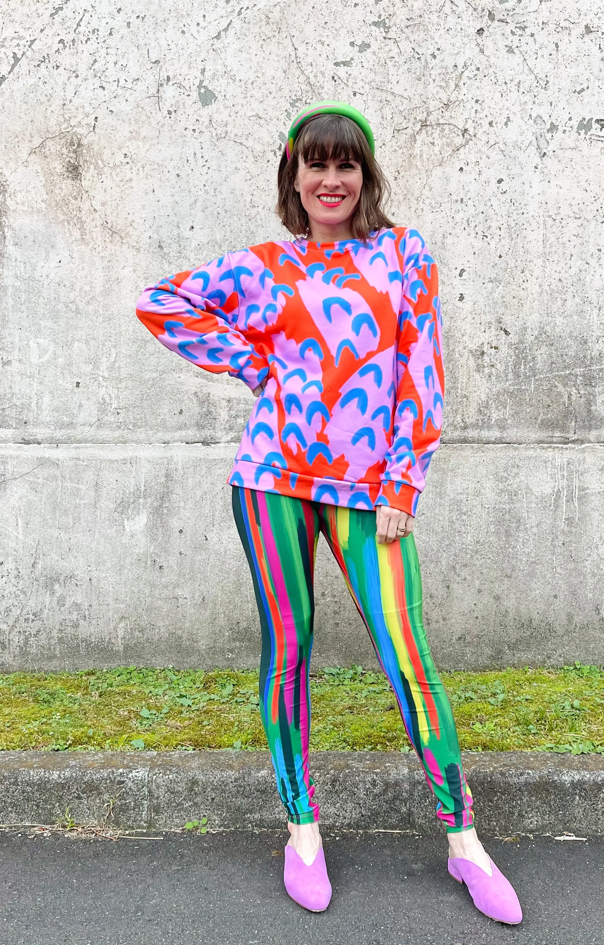 Red, Pink and Blue Paint Sweatshirt