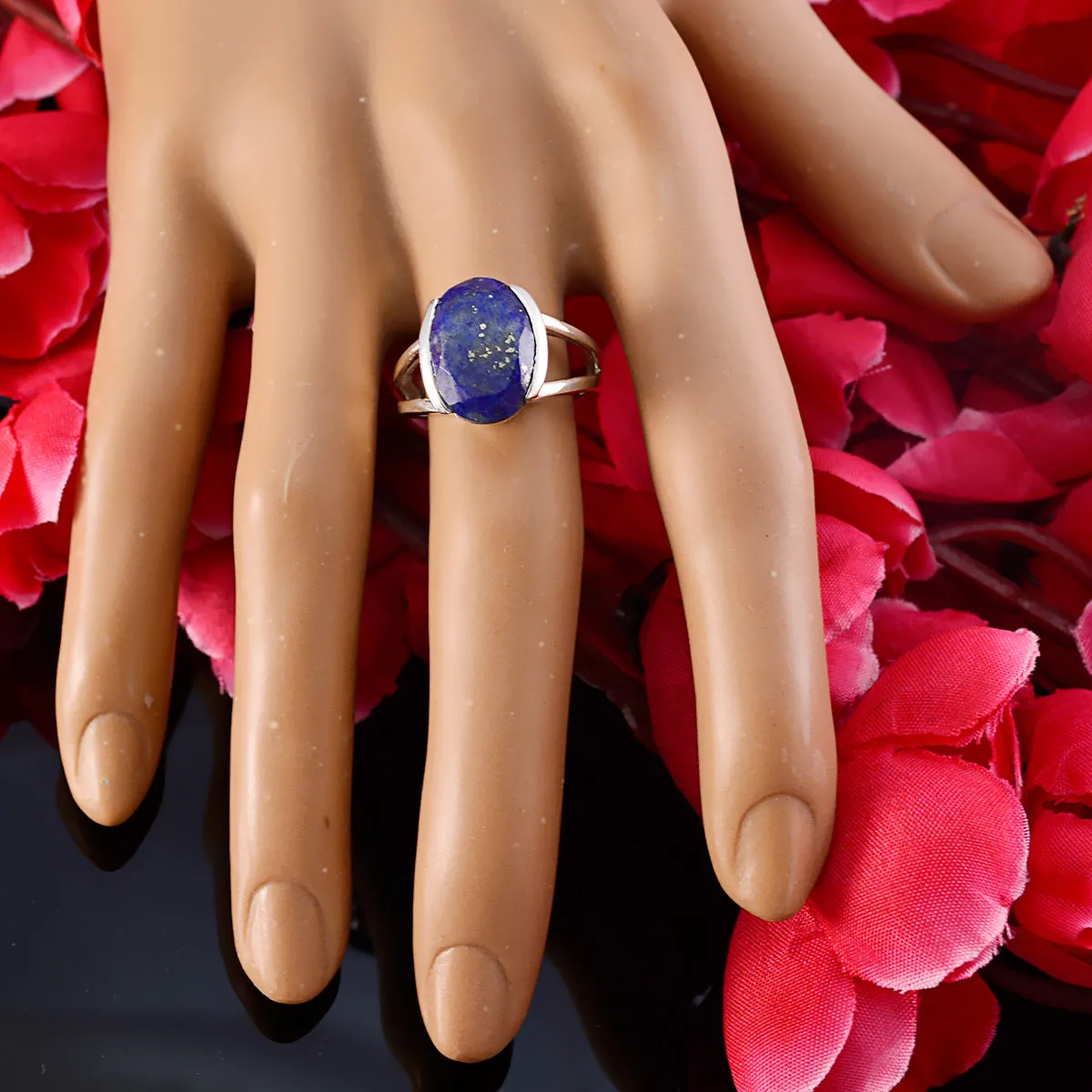 Riyo Dainty Gemstones Indiansapphire Solid Silver Ring Jewelry Store