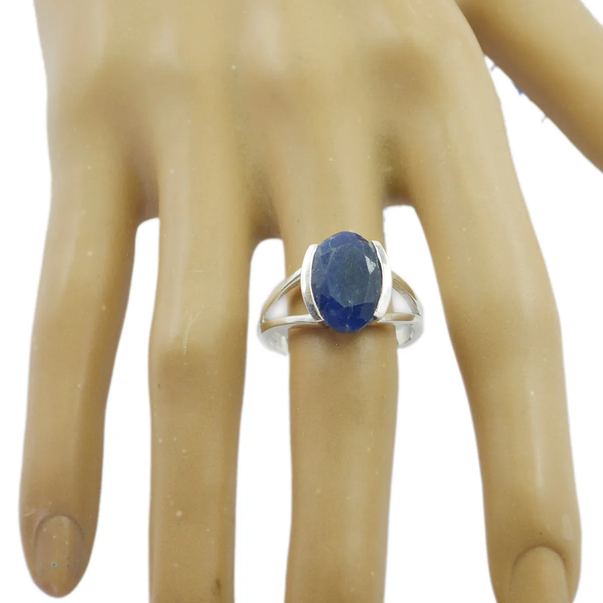 Riyo Dainty Gemstones Indiansapphire Solid Silver Ring Jewelry Store