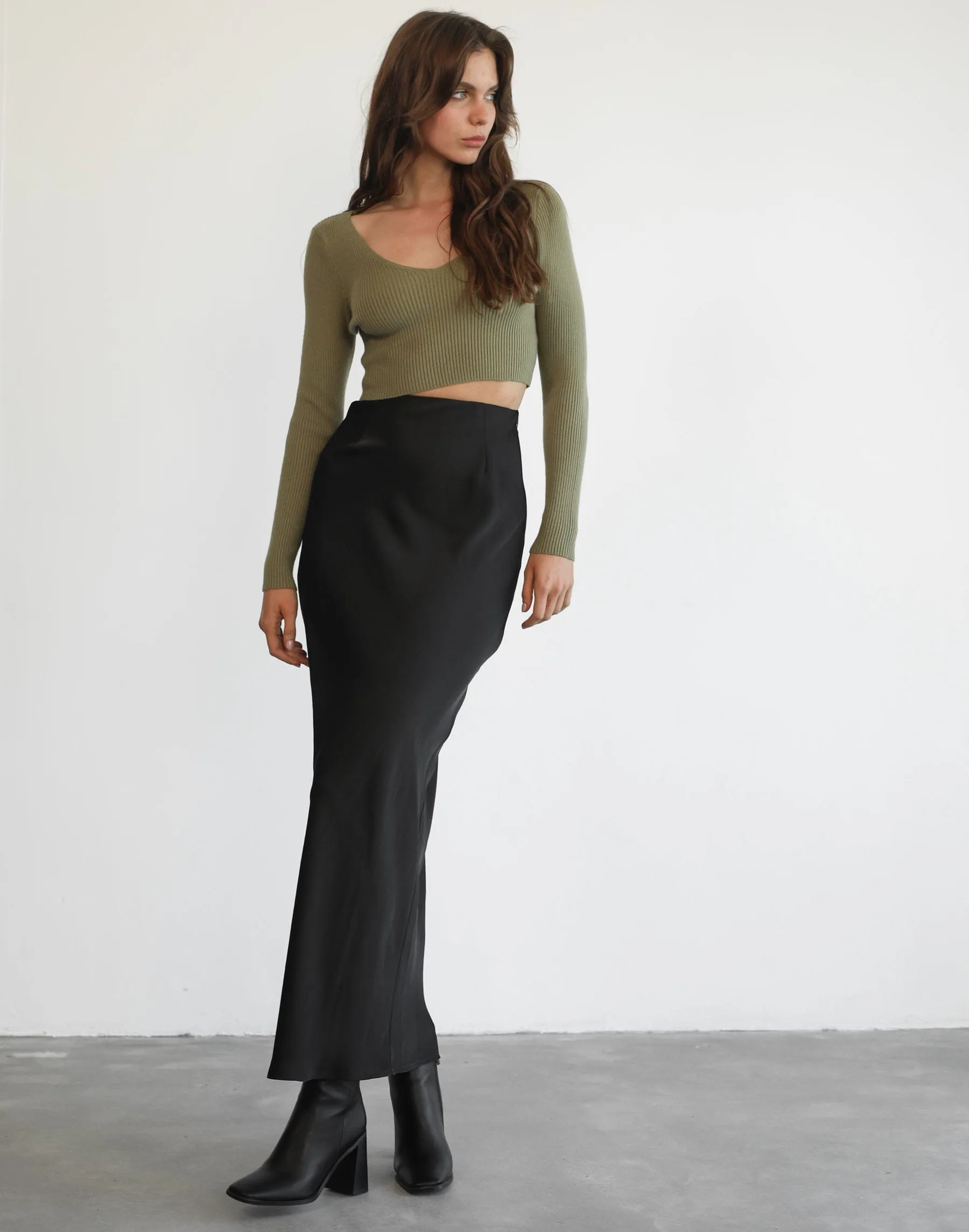 Sammi Long Sleeve Top (Olive)