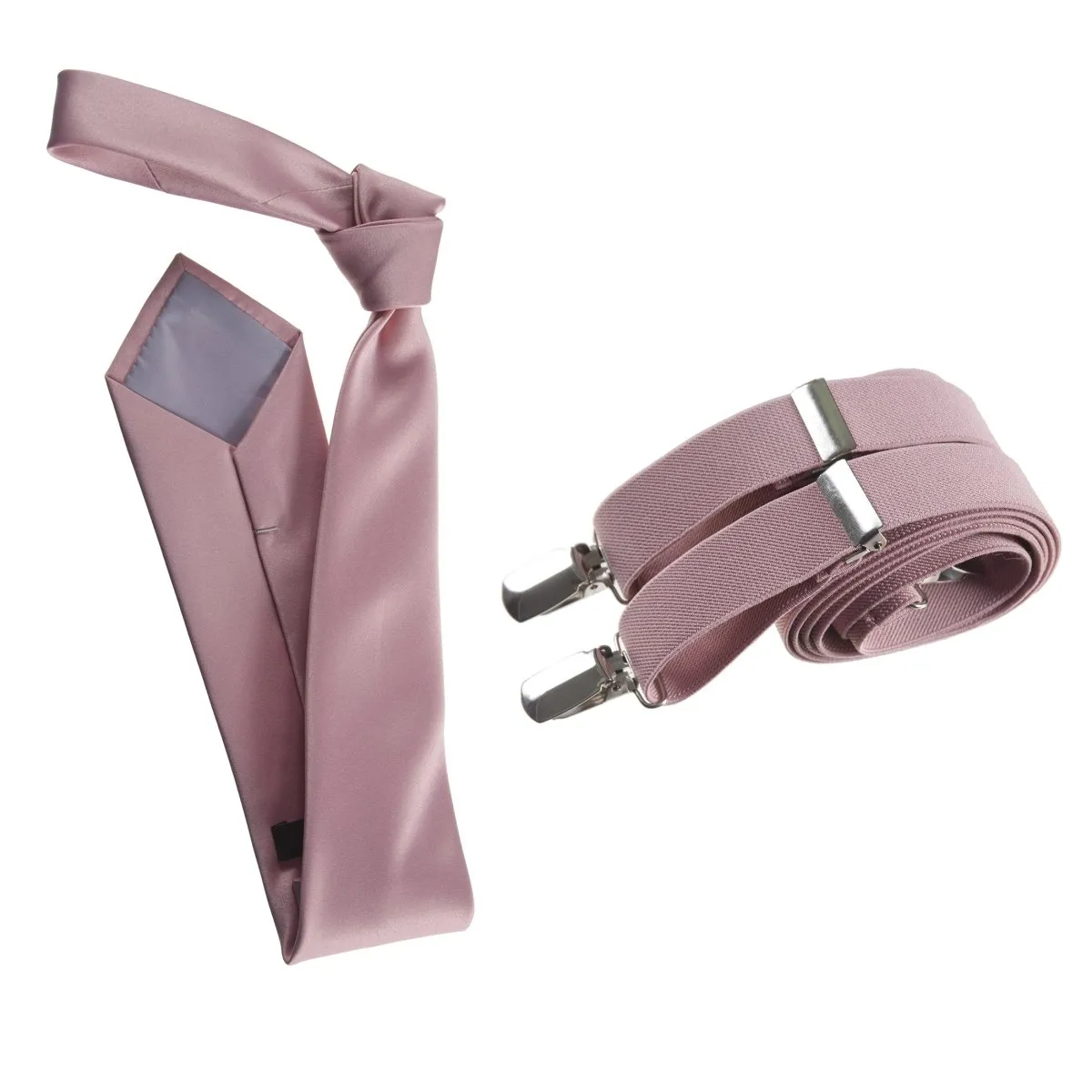 Self-Tie Windsor Necktie with Matching  Suspender - Tuxgear Inc.