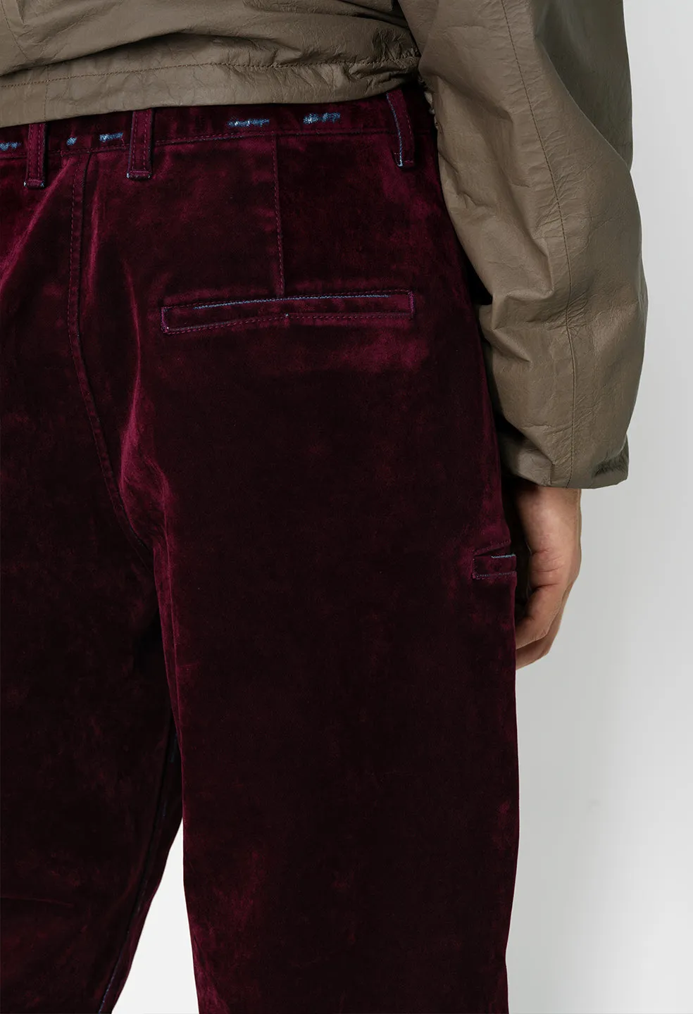 Sendai Trouser / Crush Flock Burgundy