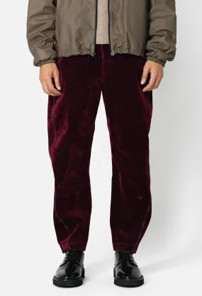 Sendai Trouser / Crush Flock Burgundy