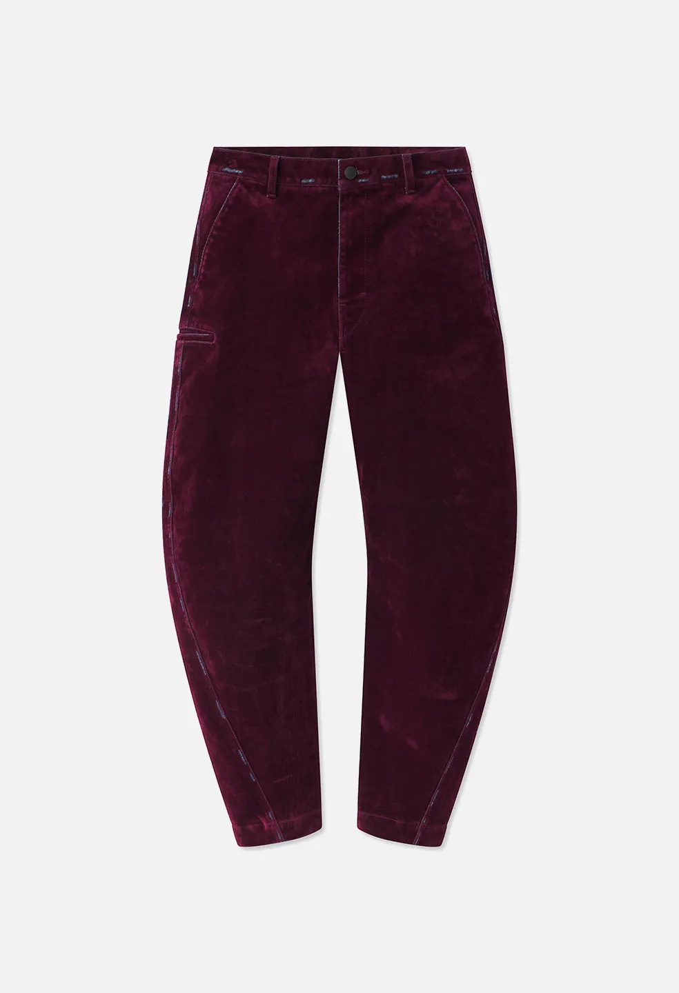 Sendai Trouser / Crush Flock Burgundy