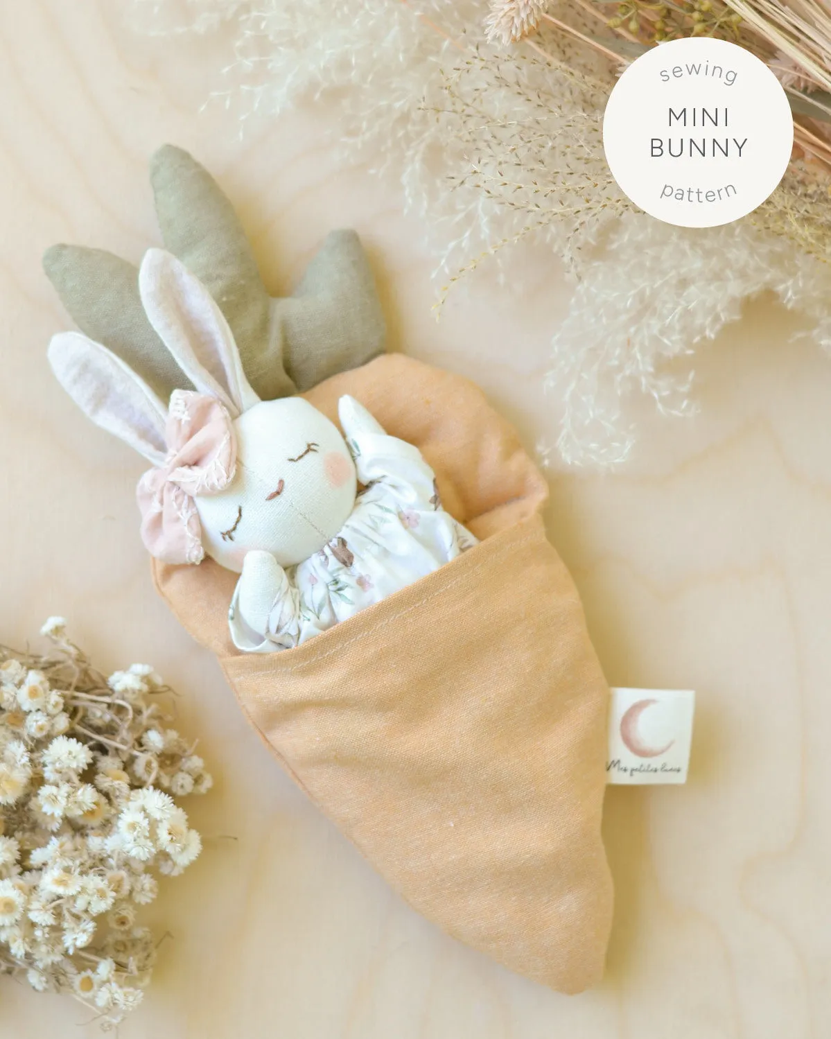 Sewing Pattern for Bunny Stuffed Animal   Carrot Bed