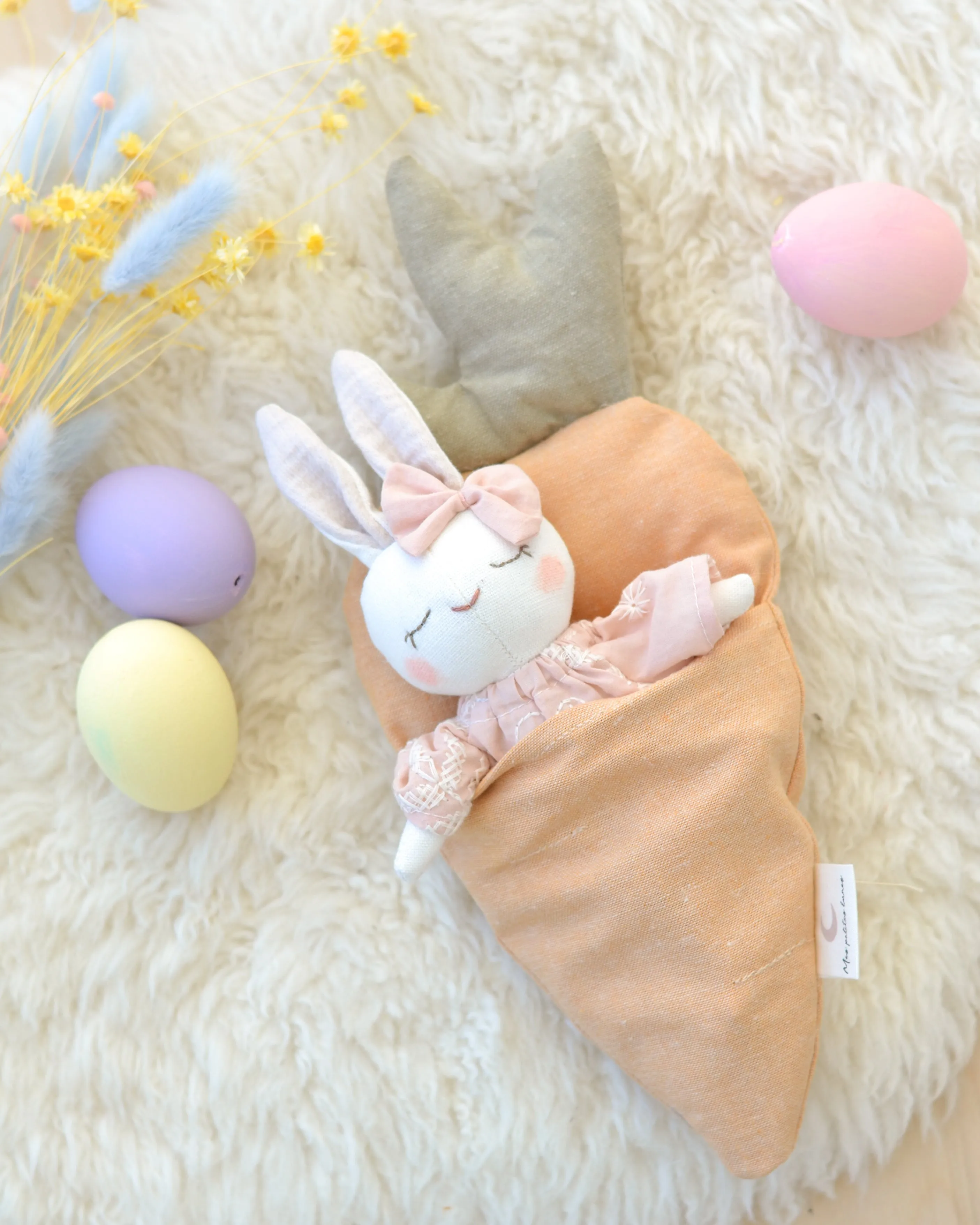 Sewing Pattern for Bunny Stuffed Animal   Carrot Bed