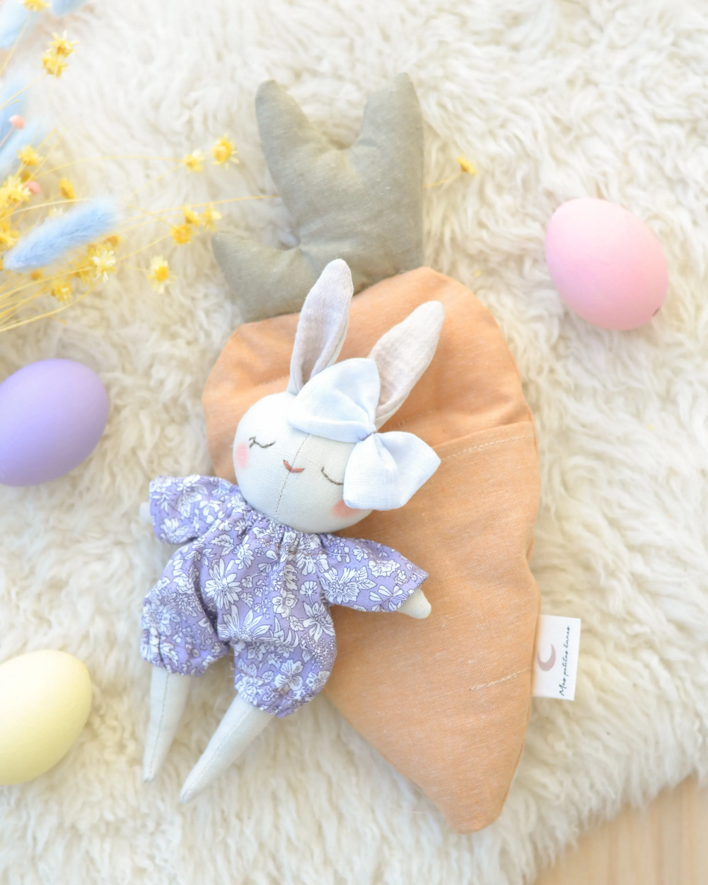 Sewing Pattern for Bunny Stuffed Animal   Carrot Bed