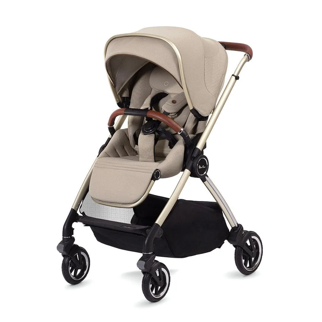 Silver Cross Dune with First Bed Folding Carrycot and Ultimate Pack - Stone