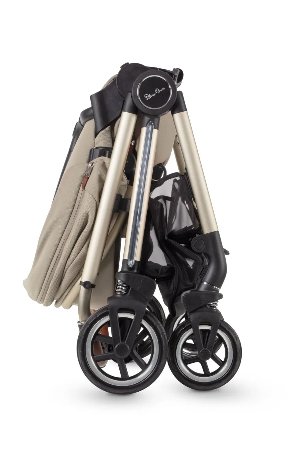 Silver Cross Dune with First Bed Folding Carrycot and Ultimate Pack - Stone