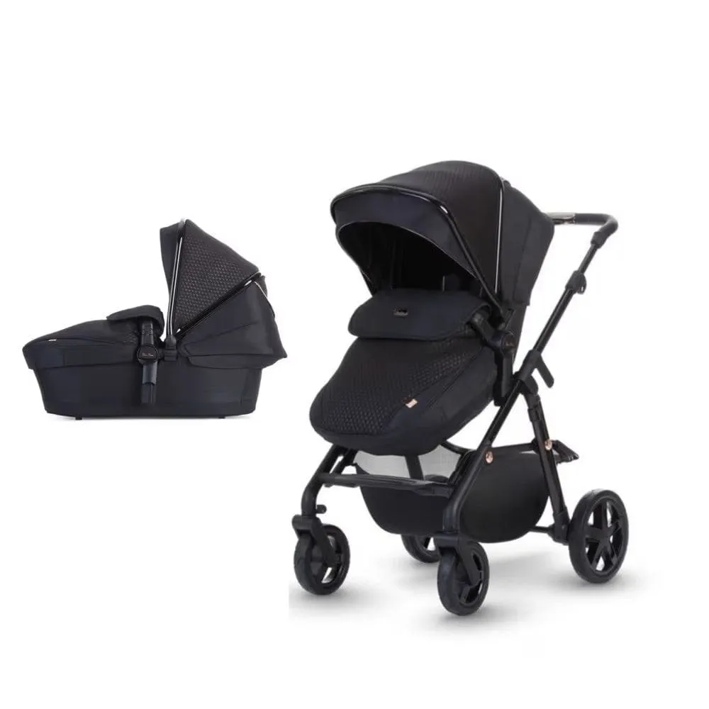 Silver Cross Pioneer Pram with Cabriofix i-Size Car Seat and Base - Eclipse