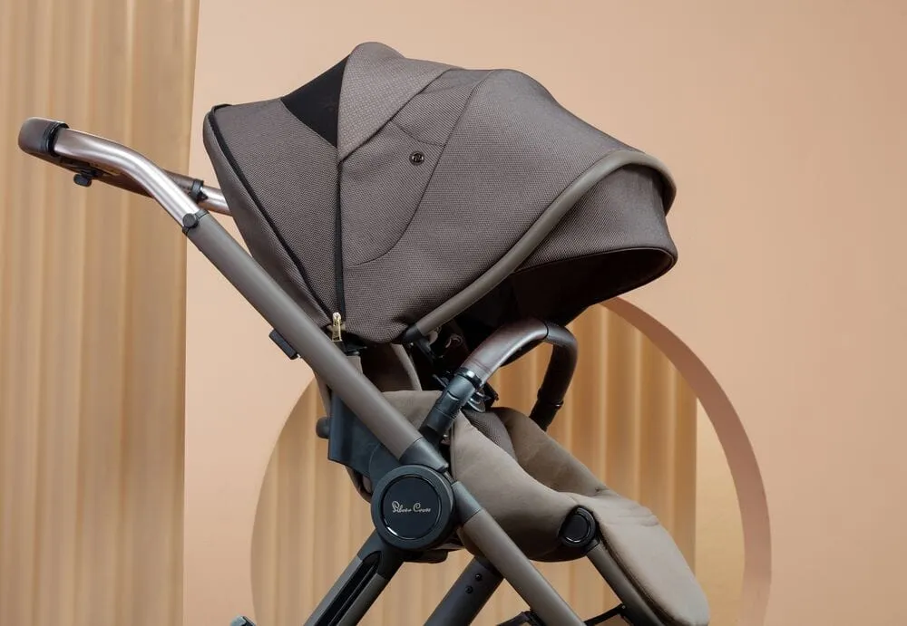 Silver Cross Reef Pushchair with Newborn Pod - Earth