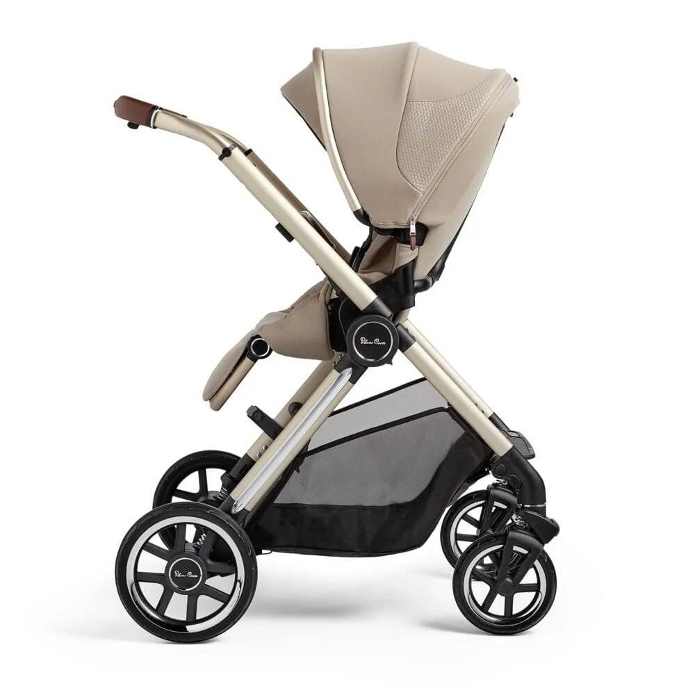 Silver Cross Reef with First Bed Folding Carrycot - Stone