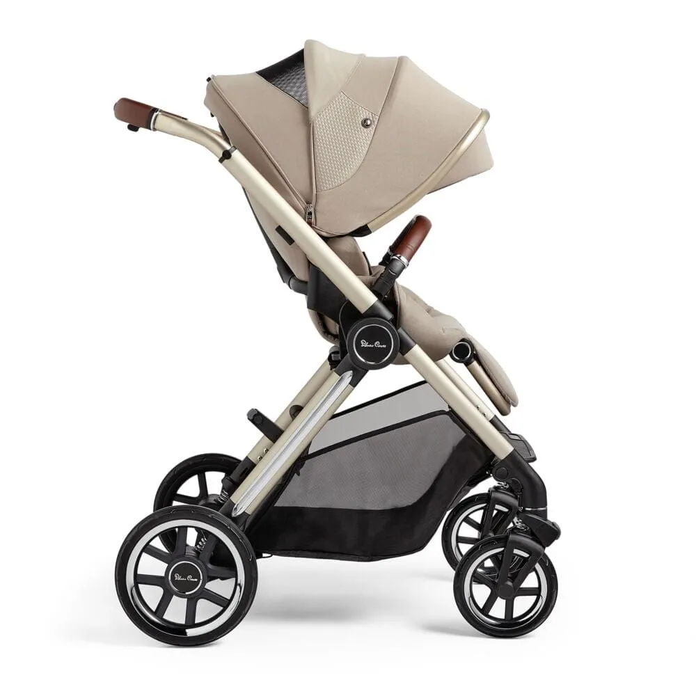 Silver Cross Reef with First Bed Folding Carrycot - Stone