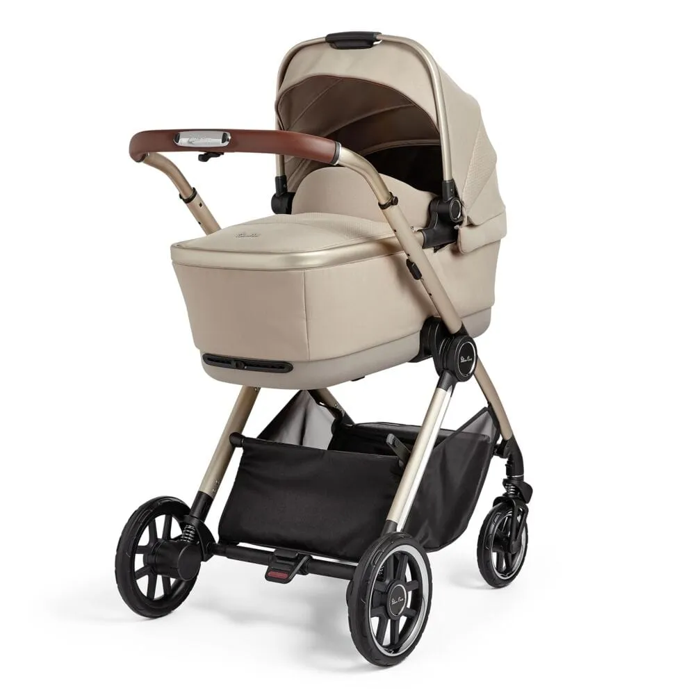 Silver Cross Reef with First Bed Folding Carrycot - Stone