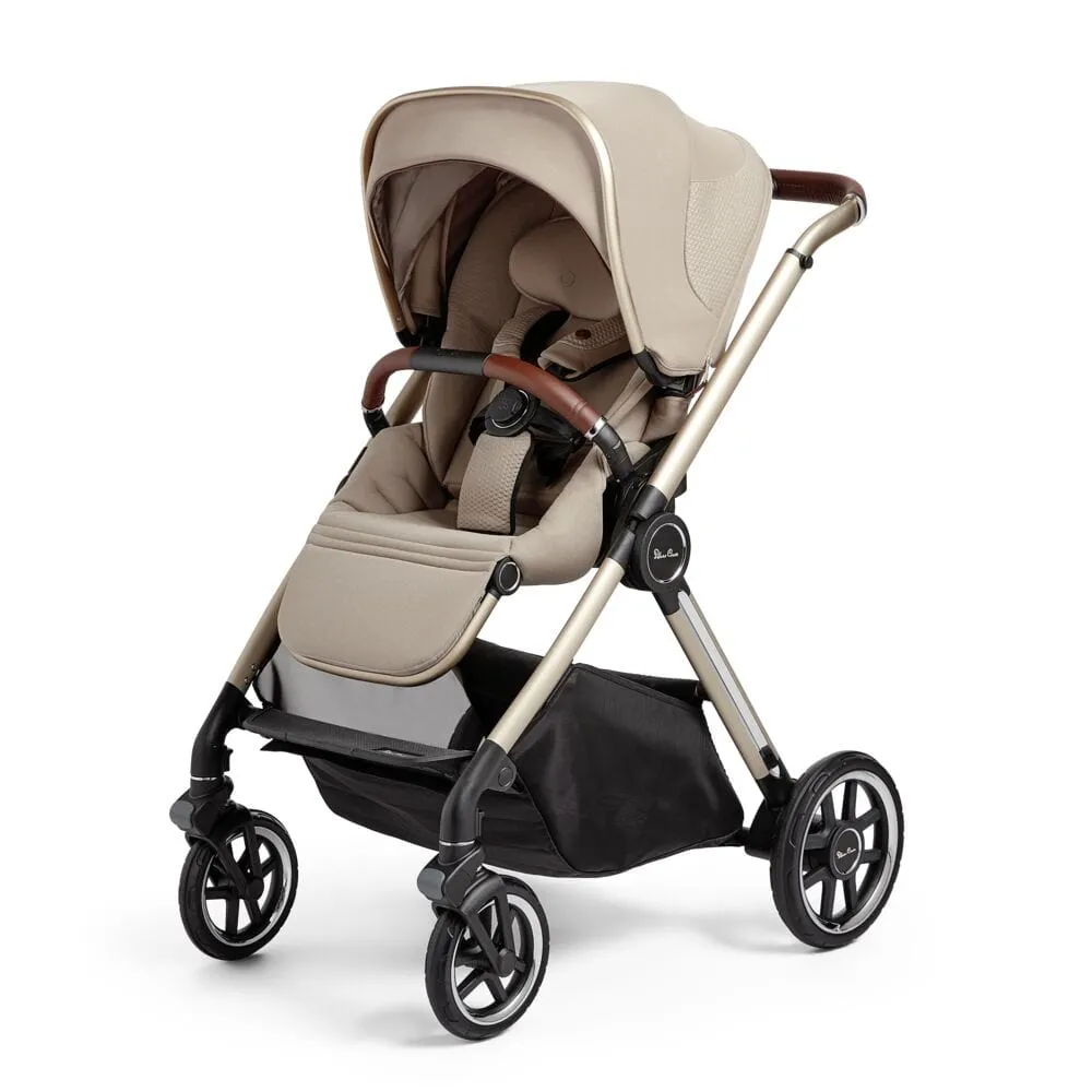 Silver Cross Reef with First Bed Folding Carrycot - Stone