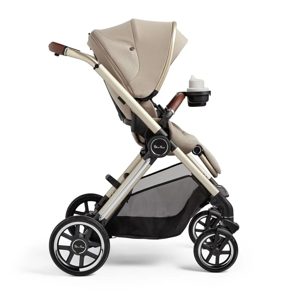 Silver Cross Reef with First Bed Folding Carrycot - Stone