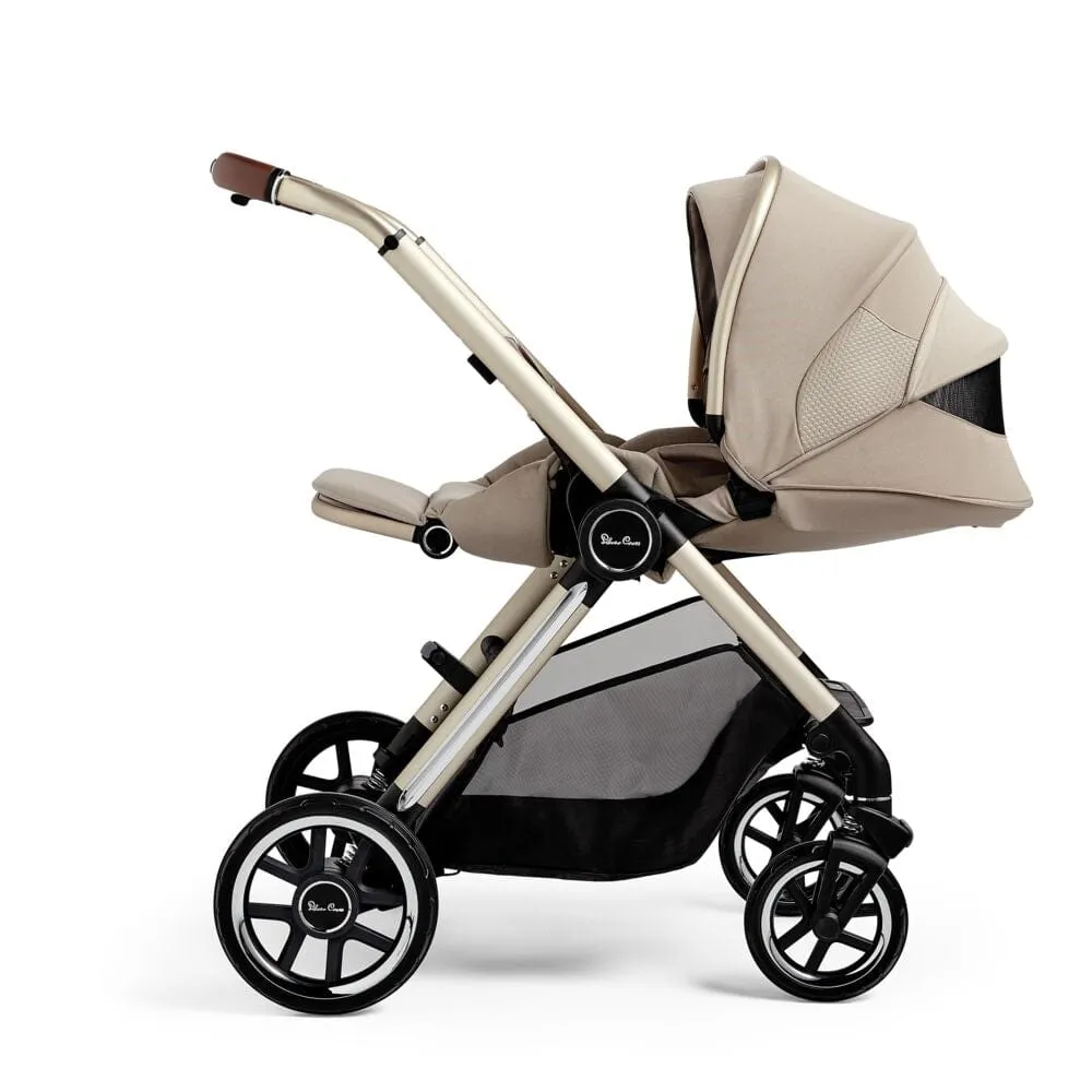 Silver Cross Reef with First Bed Folding Carrycot - Stone