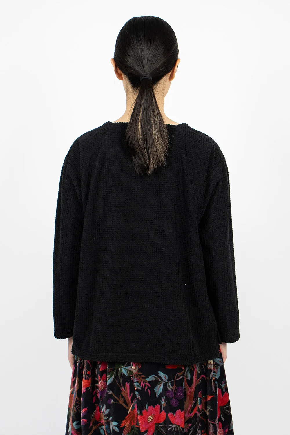 Square Neck Shirt Black