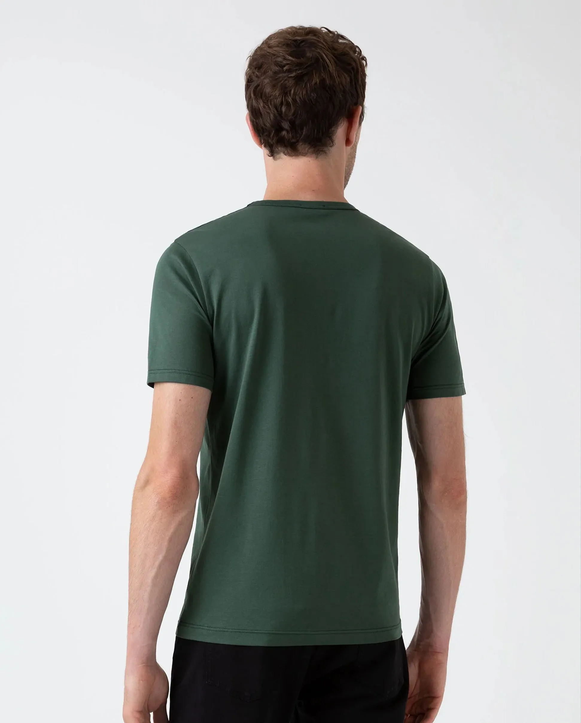 S/S CREW NECK T-SHIRT / DARK GREEN