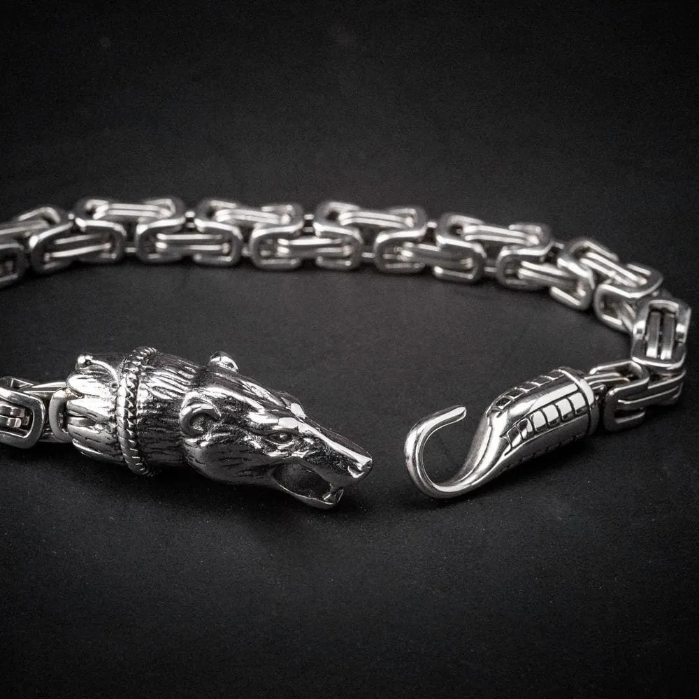 Stainless Steel Fenrir Link Bracelet