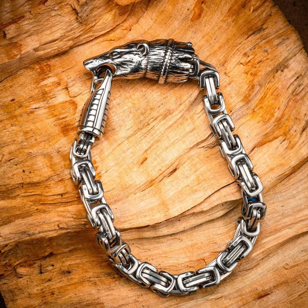 Stainless Steel Fenrir Link Bracelet