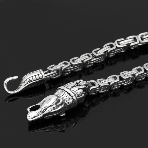 Stainless Steel Fenrir Link Bracelet